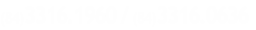 (84)3316.1960 / (84)3316.0636

